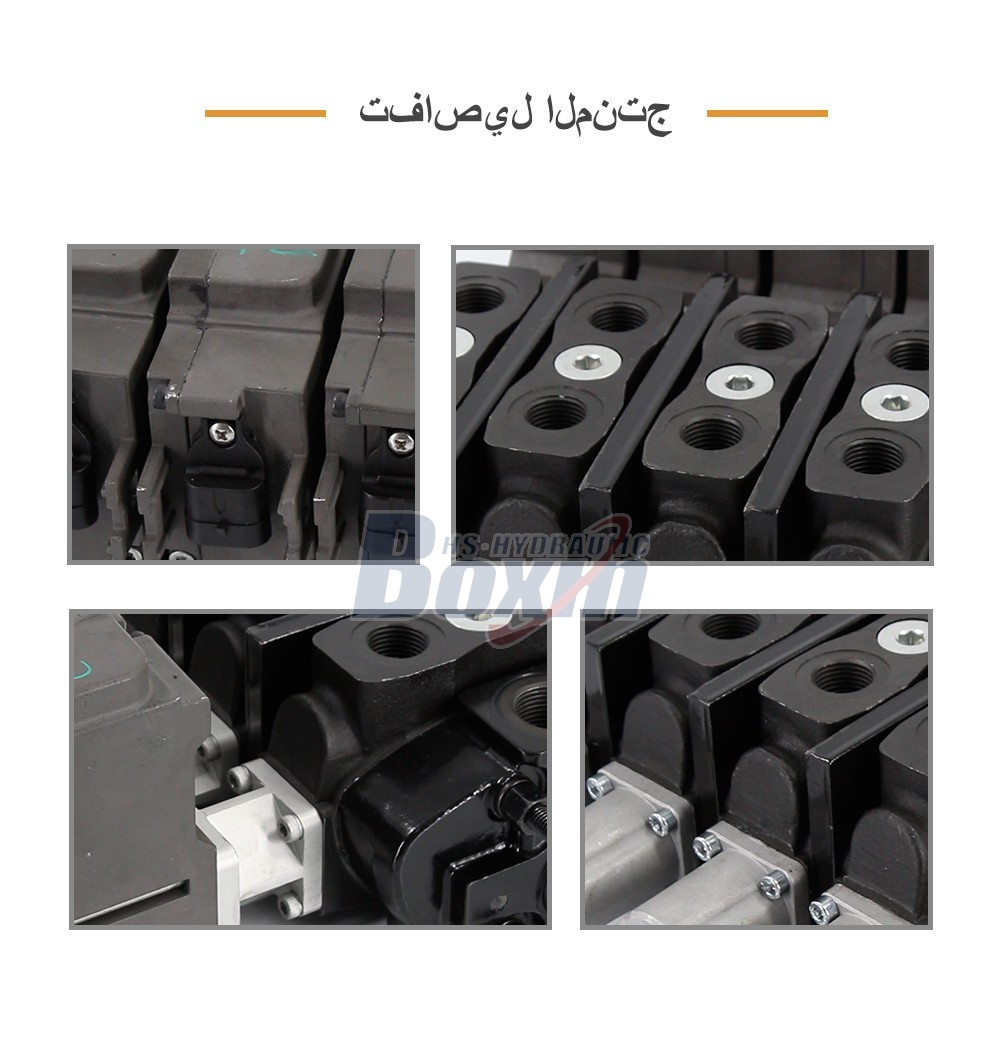Factory Direct Supply of SD8EMA-4OT Electric Motor 4 Spool Sectional Directional Valve